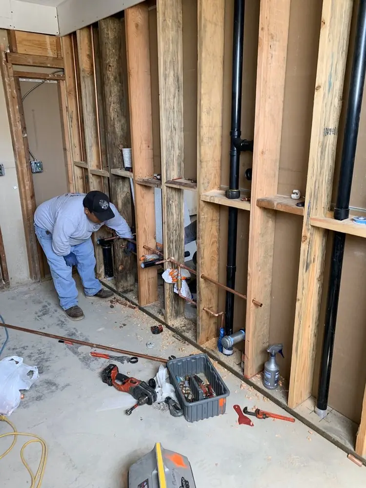 Commercial rough-in plumbing for Gas Line Repair in Newbury Old Town